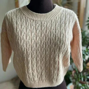 Peach cropped sweater